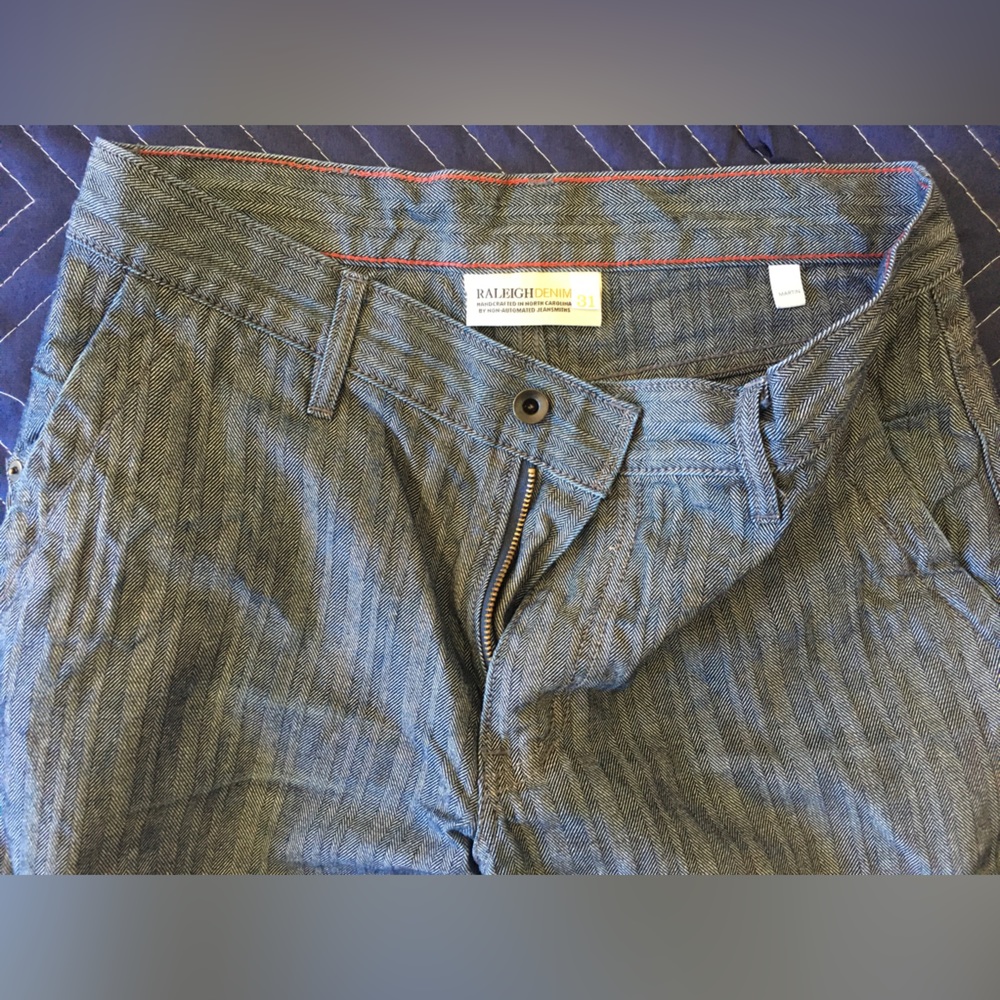 Raleigh Denim rare herringbone woven jeans
